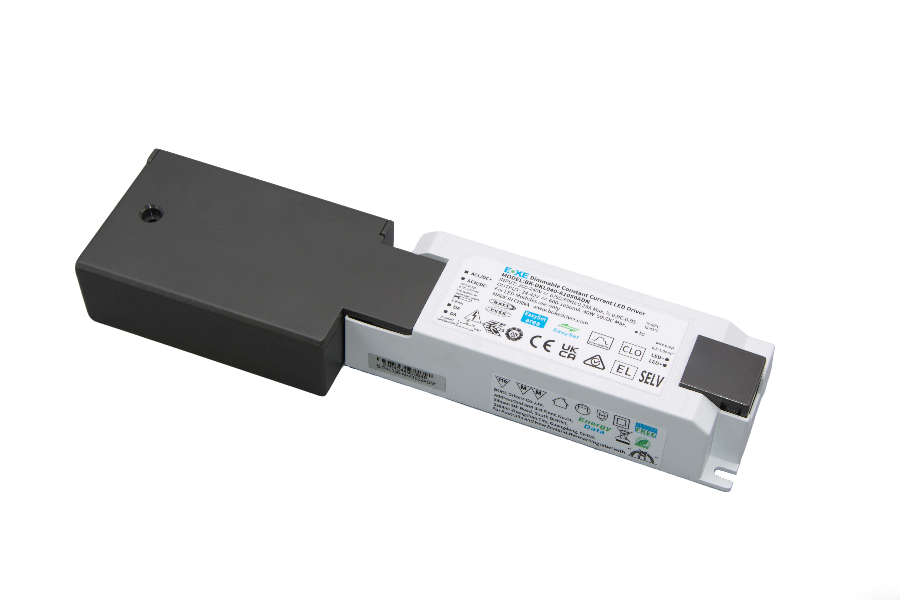 Boke LED Driver, Flicker Free, DALI-2 + pushDIM + EnergyData + EL + NFC, med Connectionbox, preset 800mA