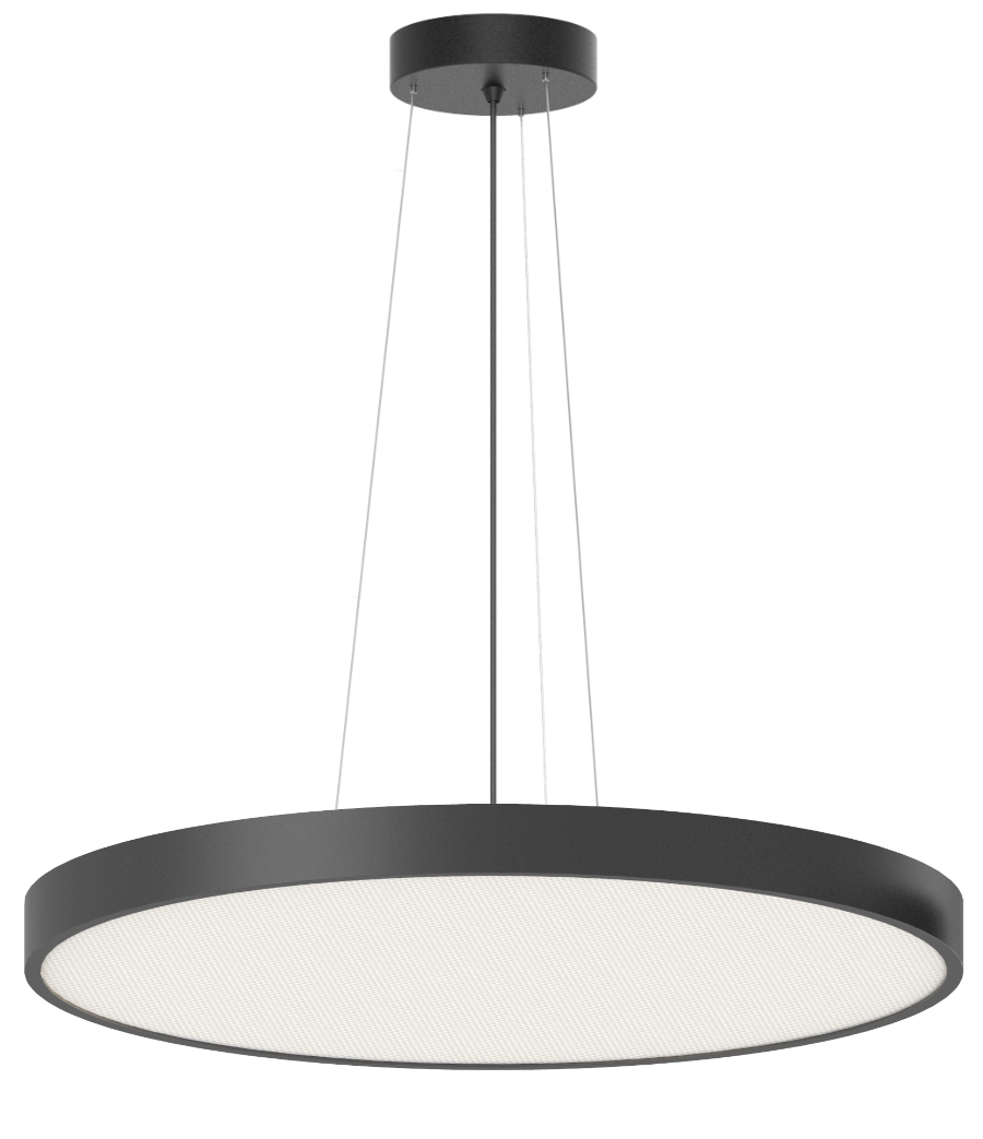 TWILIGHT 26W, Ø450mm, 4000K, 115lm/W, DALI/PUSH, Sort, Påbyg
