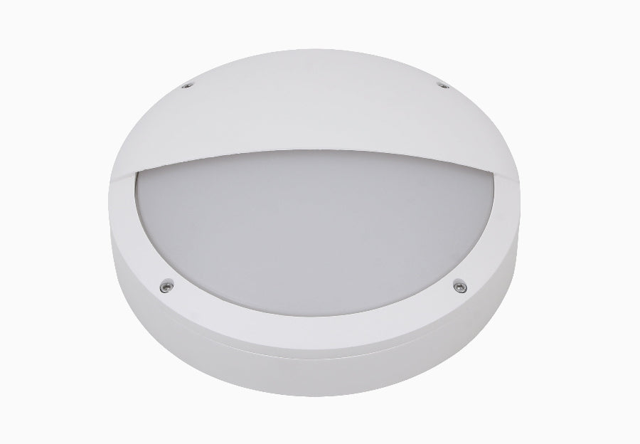 TITAN Plafond halvafskærmet 12W, 3000K, ON/OFF, Ø275mm, Hvid