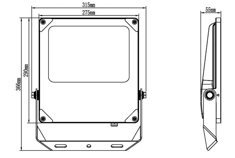 FALCON G2 Floodlight 50/75/100W, 4000K, asym.