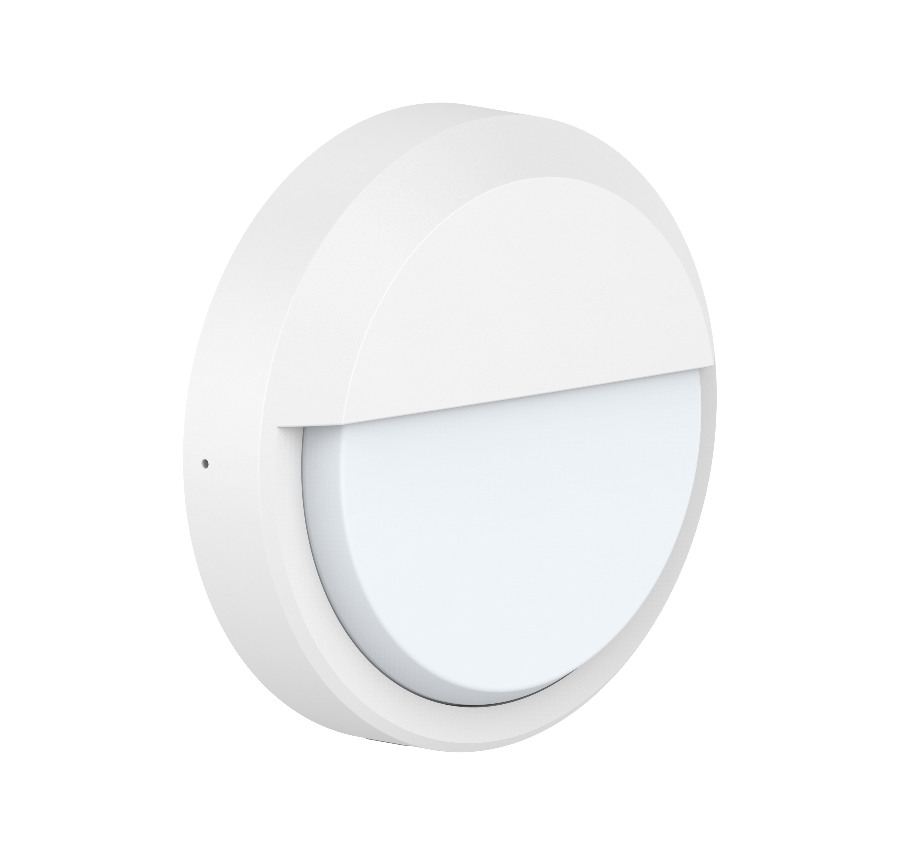 KAMA Væglampe Halvafskærmet 15W, 3000/4000/5700K, Hvid