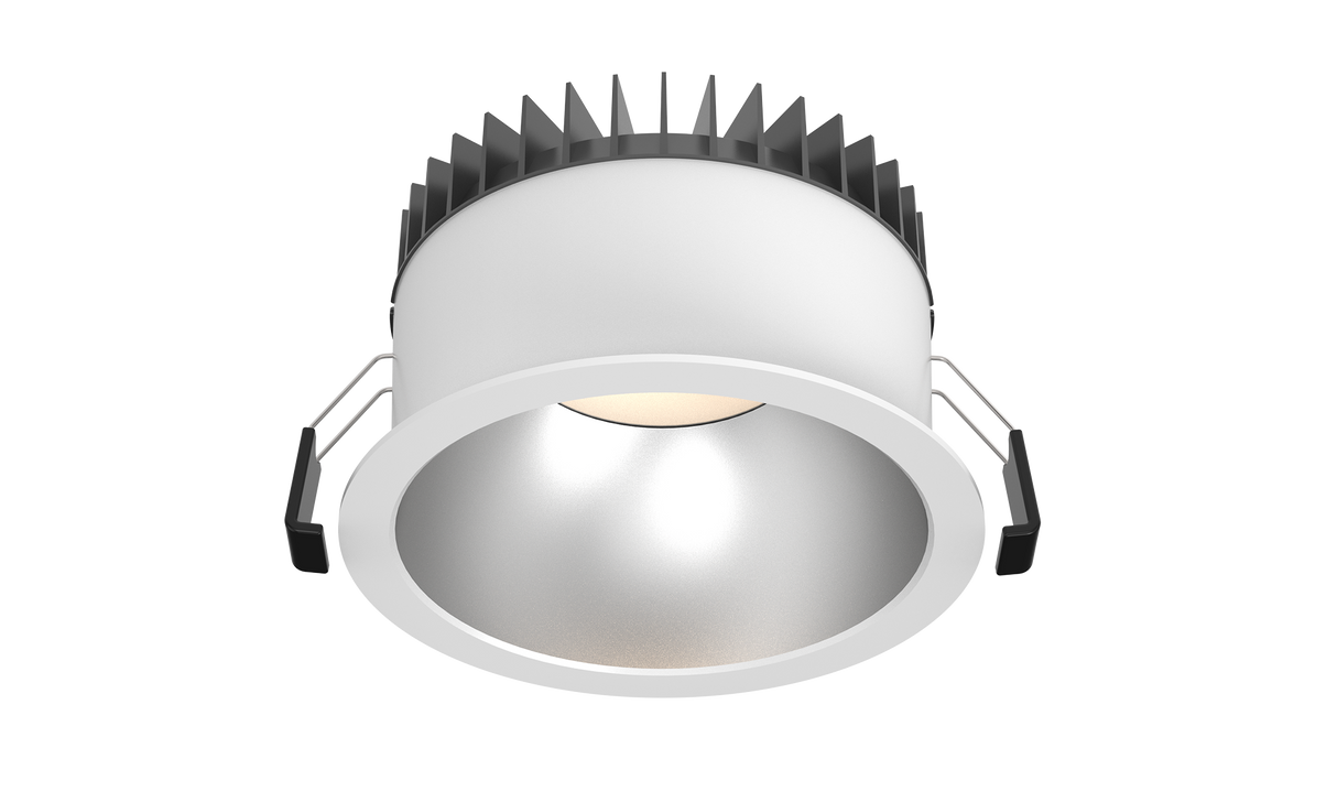 ALLIUM downlight 25W, 3000/3500/4000K, CRI90, 70°, Ø168 mm, Hvid med mat sølvreflektor, Uden driver