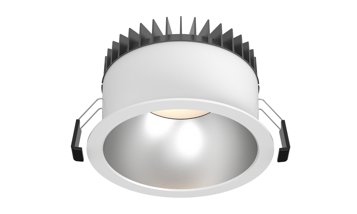 ALLIUM downlight 25W, 3000/3500/4000K, CRI90, 70°, Ø168 mm, Hvid med mat sølvreflektor, Uden driver