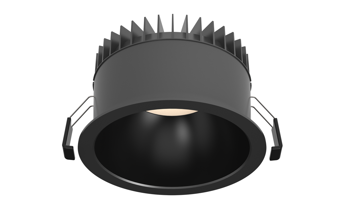 ALLIUM downlight 25W, 3000/3500/4000K, CRI90, 70°, Ø168 mm, Sort med sort reflektor, Uden driver