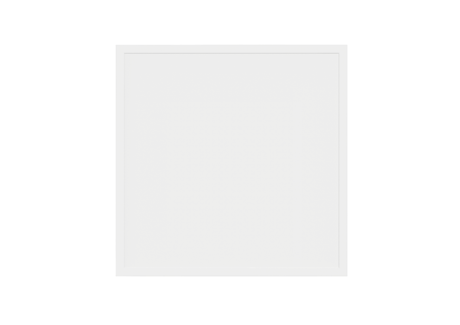 SORBUS backlit panel 595x595mm, 30W, 4000K, Hvid, Uden driver (800mA 36VDC)
