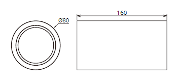 CAREX 18W, 3000K, 36°, Hvid, Ø80x160mm