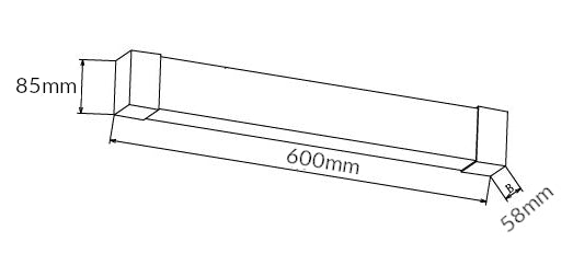RHEUM SPEJL LED 10W, 3000/4000/5700K, Hvid