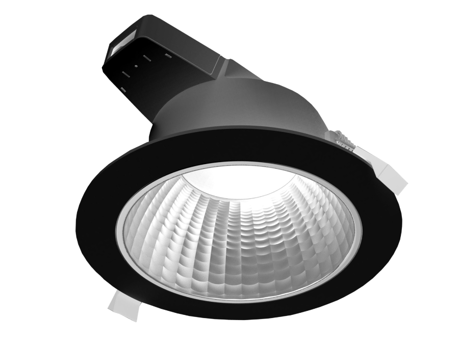 Downlight DT 6W CCT 3000/4000/5700K 90° CRI80 UGR22 IP54, Ø110, Hulmål Ø90-95