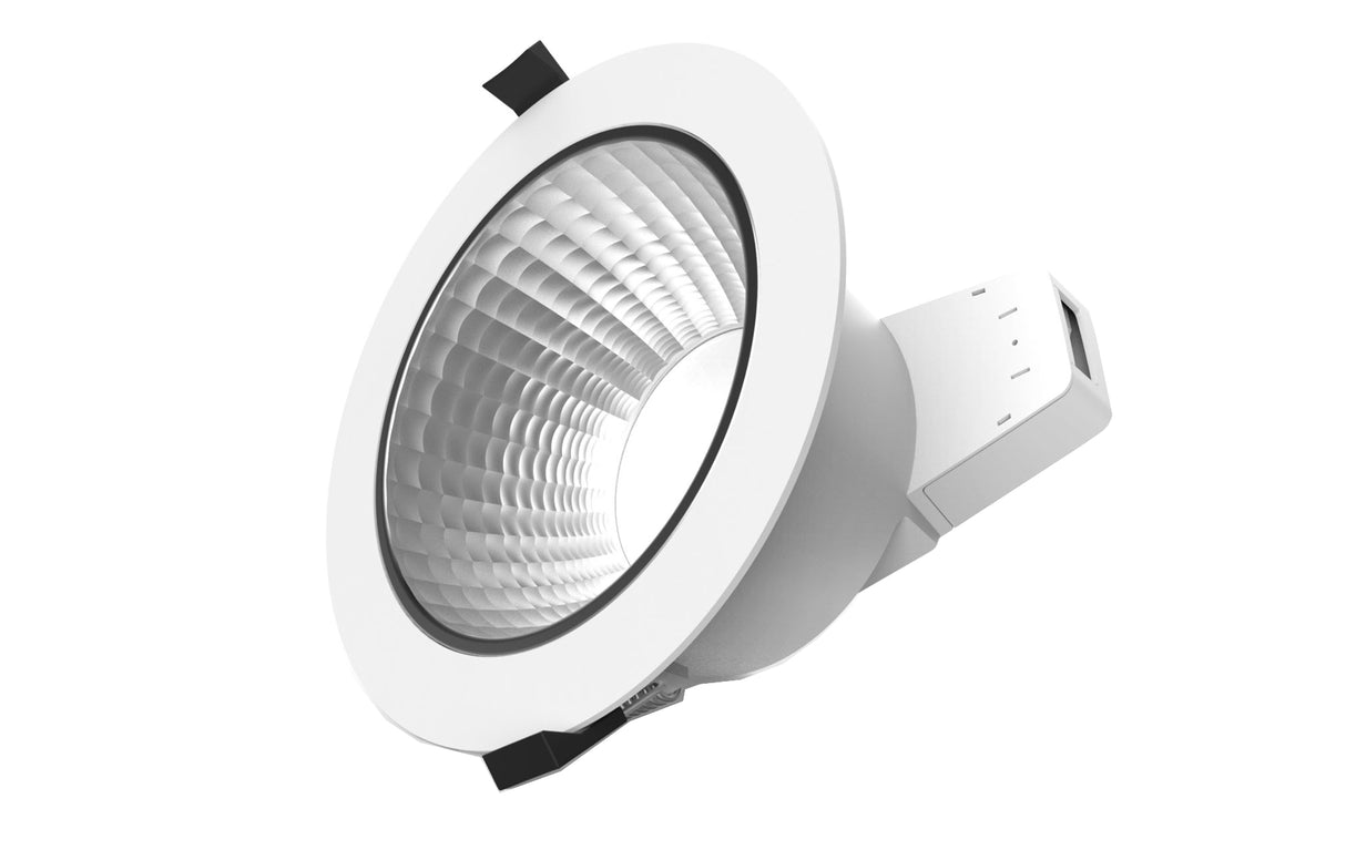 Downlight DT 6W CCT 3000/4000/5700K 90° CRI80 UGR22 IP54, Ø110, Hulmål Ø90-95