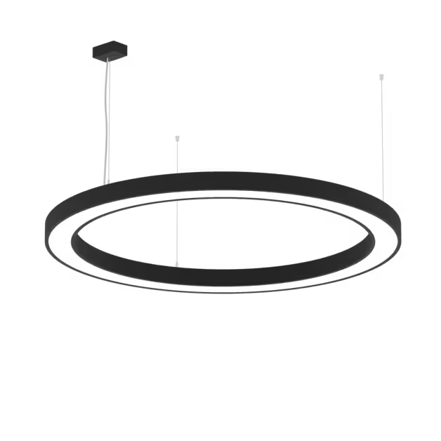 SALVIA RING DI 70W, 3000K, DALI, Ø1200mm, Sort