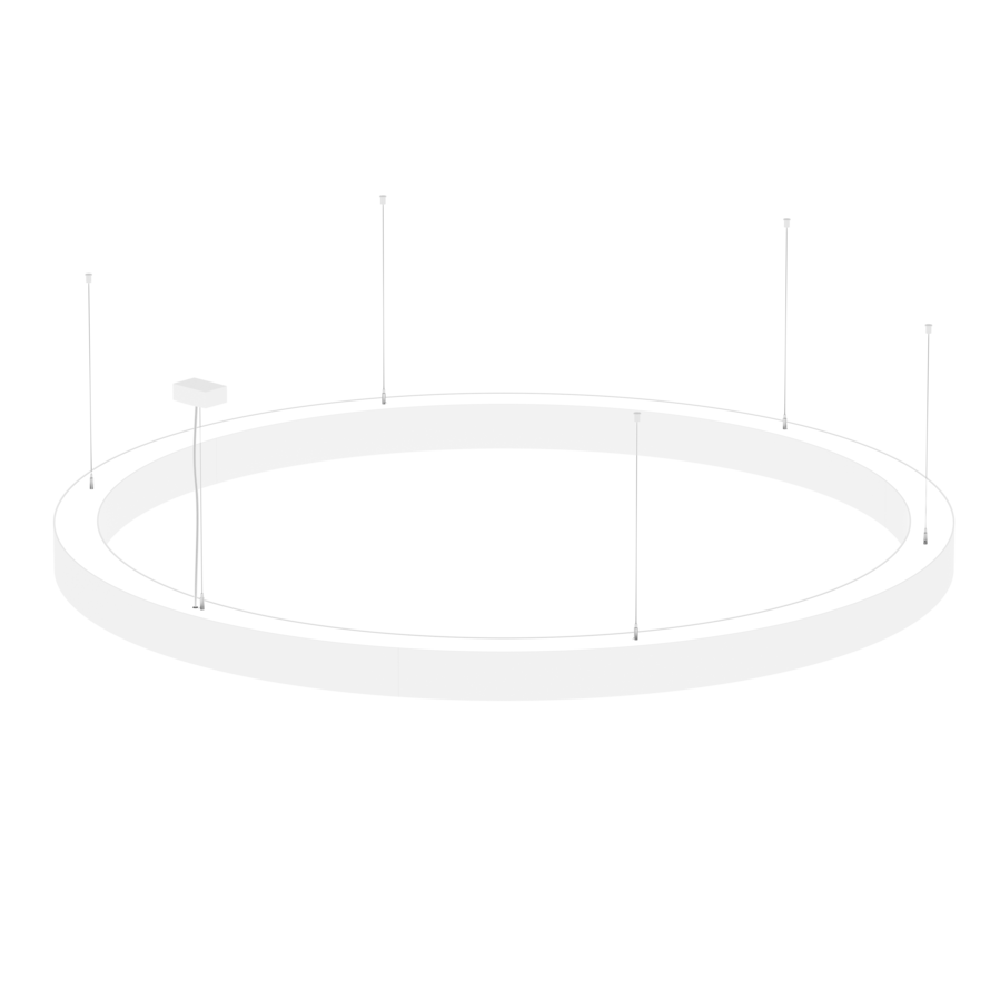 SALVIA RING DI/IN 65/35%, 267W, 3000K, DALI, Ø1600mm, Hvid