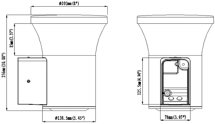 GERA VÆG 4,2/7/10,5/14W, 2700/3000/4000K, Afblændet, Alu RAL 9006