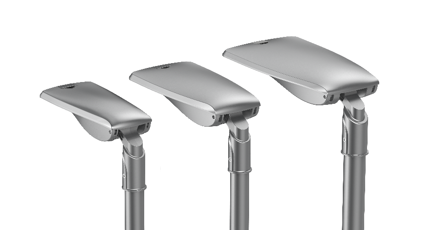WISLA streetlight 15/30W 4000K 130lm/W, R05002, CRI80, IP66, Ø60, Klasse II, 4m kabel