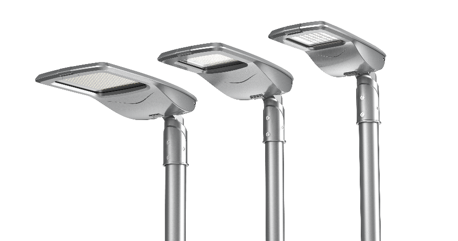 WISLA streetlight 15/30W 4000K 130lm/W, R05002, CRI80, IP66, Ø60, Klasse II, 4m kabel
