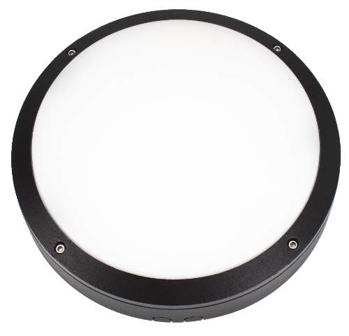 TITAN Plafond 18W, 3000K, Sensor, Ø275mm, Sort