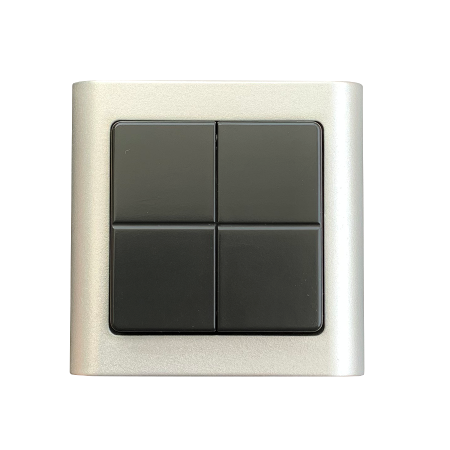 SD301-4 FUGA kompatibel DALI-2 tryk med 4-taster, Koksgrå
