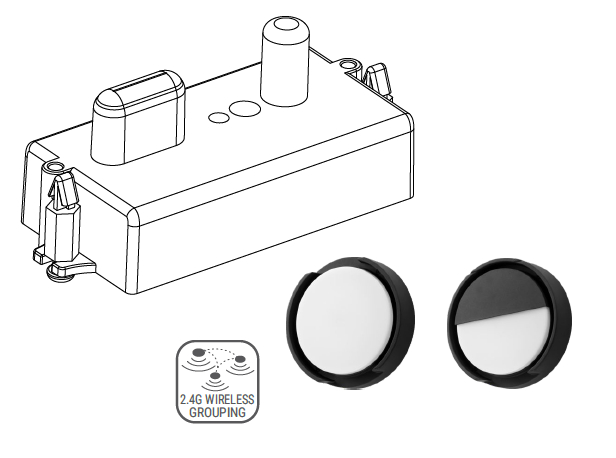 KUPA Sensor modul - Sensor-ready Plug-in - Wireless 2.4Ghz - Master/Slave