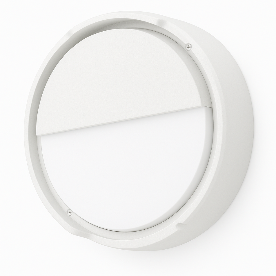 KUPA Væglampe Halvafskærmet 9W, 3000/4000K, Hvid, Sensor-ready