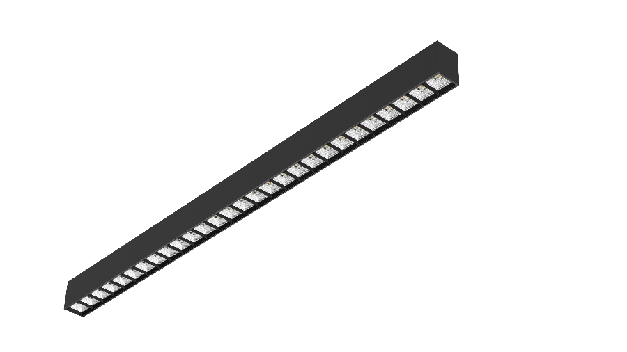 SALVIA G2 40W, 3000/4000K, Reflektor, UGR19, DALI-2, Sort