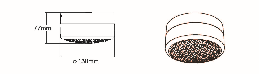 OTTO påbygningslampe 6W 2200/2700/3000K