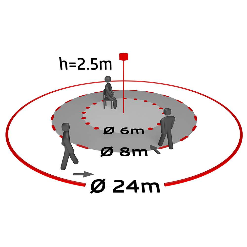 BEG Tilstedeværelsessensor DALI - Multicast - PD4-M-HCL2-P - Påbygning - HCL (Human Centric belysning / Døgnrytme)