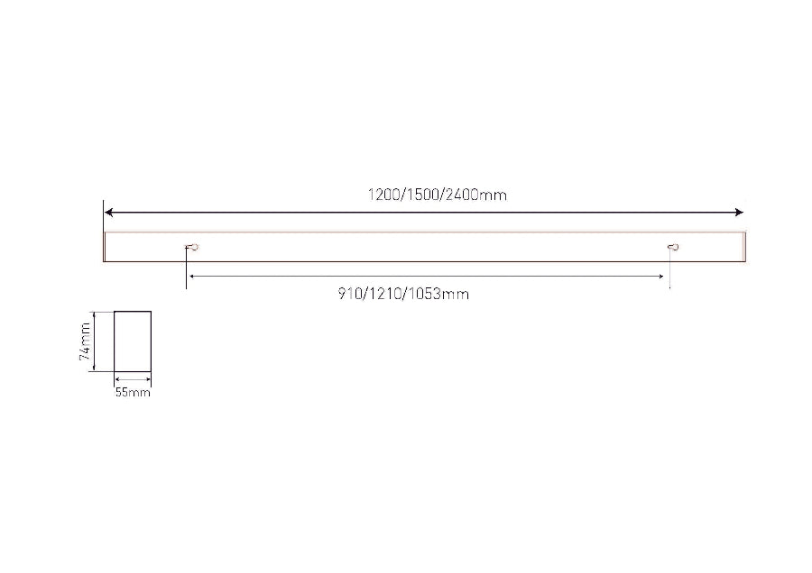 SALVIA G2 40W, 3000/4000K, Prismatisk, DALI-2, Sort