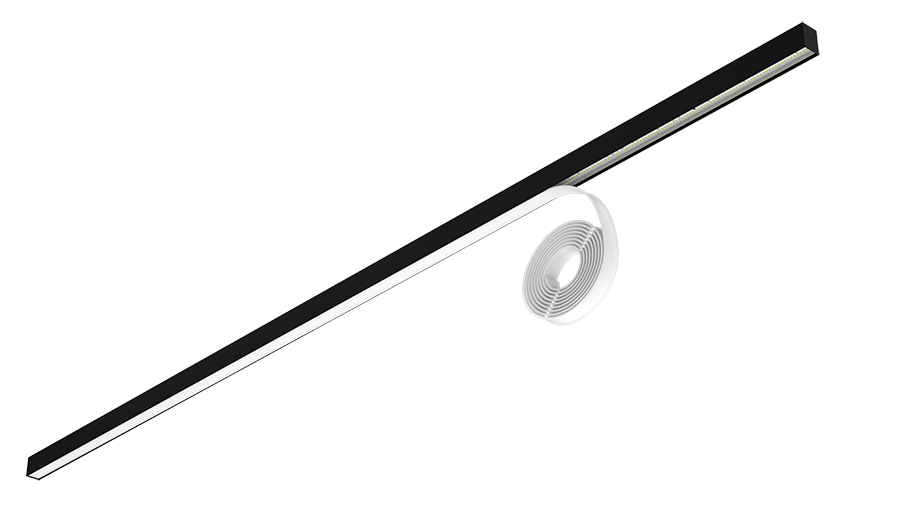 SALVIA G2 40W, 3000/4000K, Sammenbygningsmodul, DALI-2, Sort