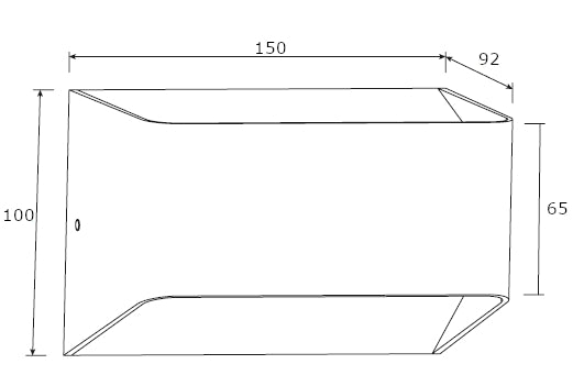 SAVA Væglampe up/down, 10W, 3000K, Sort
