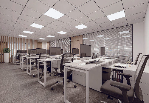 SORBUS backlit panel 595x595mm, 30W, 4000K, Hvid, IP54, Uden driver (800mA 36VDC)