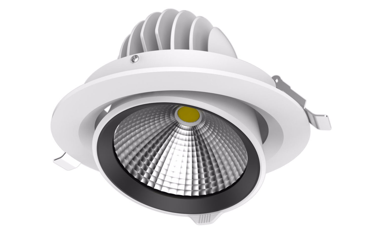 TILIA Downlight Kip 19W 4000K 1825lm, DALI, 60°, Ø145, Hulmål Ø120-130