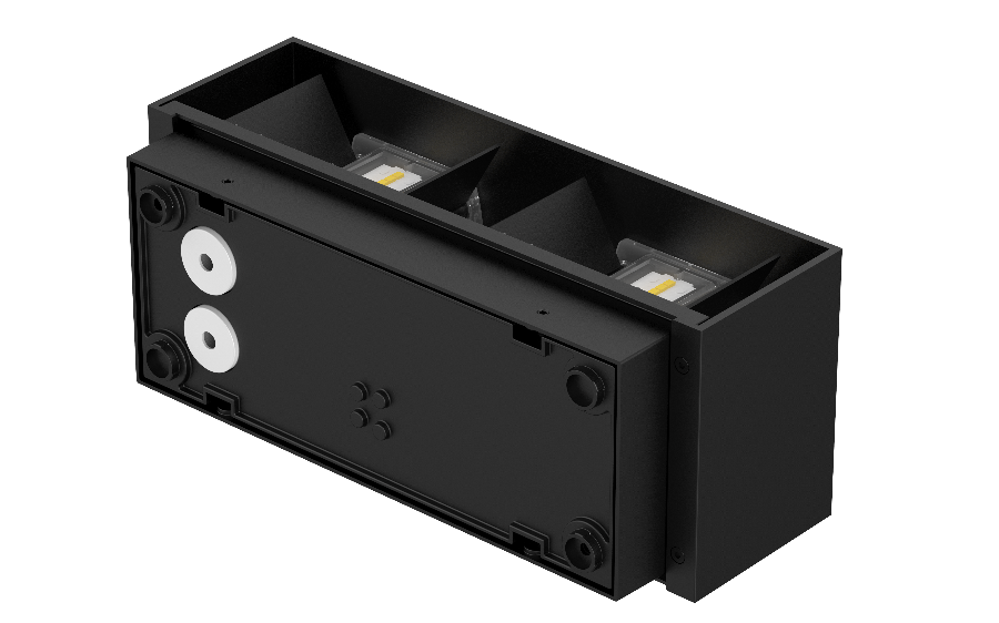ARNO Væglampe up/down,  10W, 3000K, 15°~120°, IP65, Sort