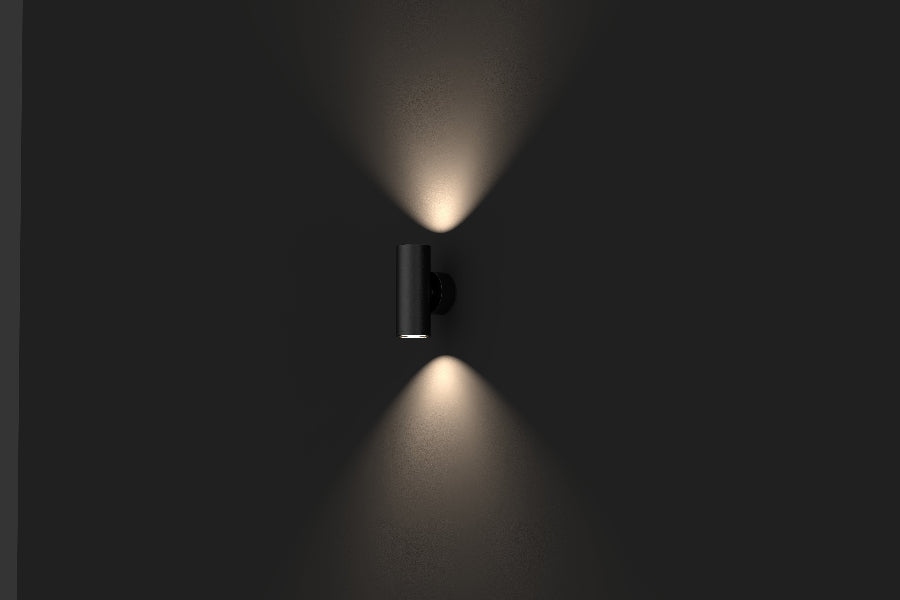 TAJO up/down væglampe 10W, 4000K, Sort