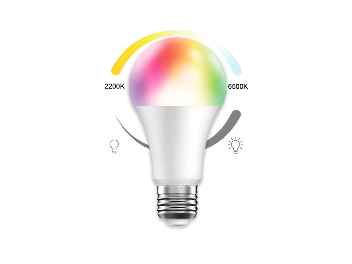 Casambi, LED Lyskilde RGB+TW 2200-6500K, 8W, E27