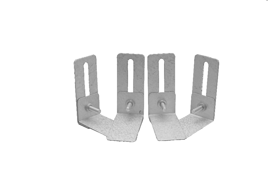 Beslag til LED panel skjulte skinner justerbar 7,5cm (4 stk)