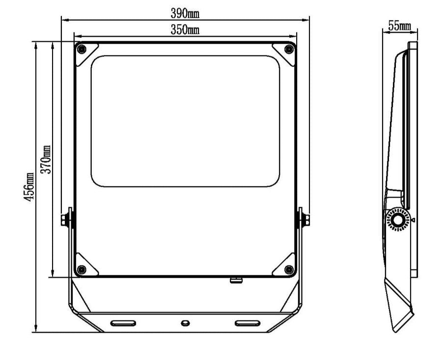FALCON G2 Floodlight 100/150/200W, 4000K, asym.