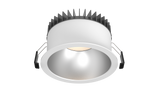ALLIUM downlight 25W, 3000/3500/4000K, CRI90, 70°, Ø168 mm, Hvid med mat sølvreflektor, Uden driver