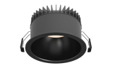 ALLIUM downlight 25W, 3000/3500/4000K, CRI90, 70°, Ø168 mm, Sort med sort reflektor, Uden driver