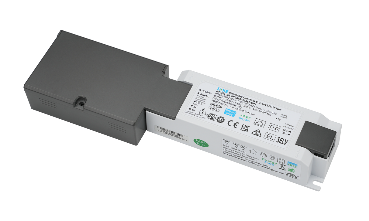 Boke LED Driver for CELTIS 3.0 - DALI-2 og PUSH DIM, EnergiData, Flicker free + Wieland Quick connection - 600-1050mA (800mA NFC)