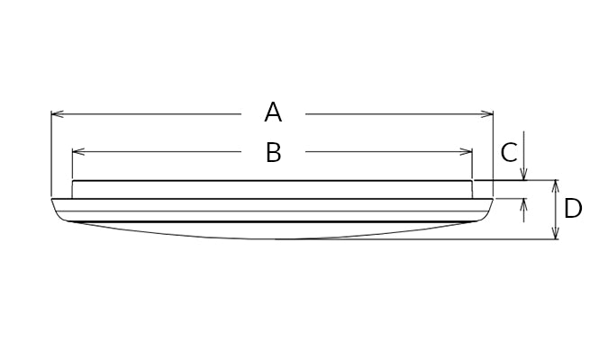 ROSA Plafond 25W, 3000/4000/5700K, Hvid, Ø300mm, Justerbar sensor, Nødbelysning 3 timer