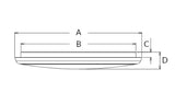 ROSA Plafond 25W, 3000/4000/5700K, Hvid, Ø300mm, Justerbar sensor, Nødbelysning 3 timer
