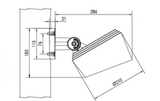 GERA SPOT 35W 4000K 2800lm, 45°, IP66, Sort RAL 9005