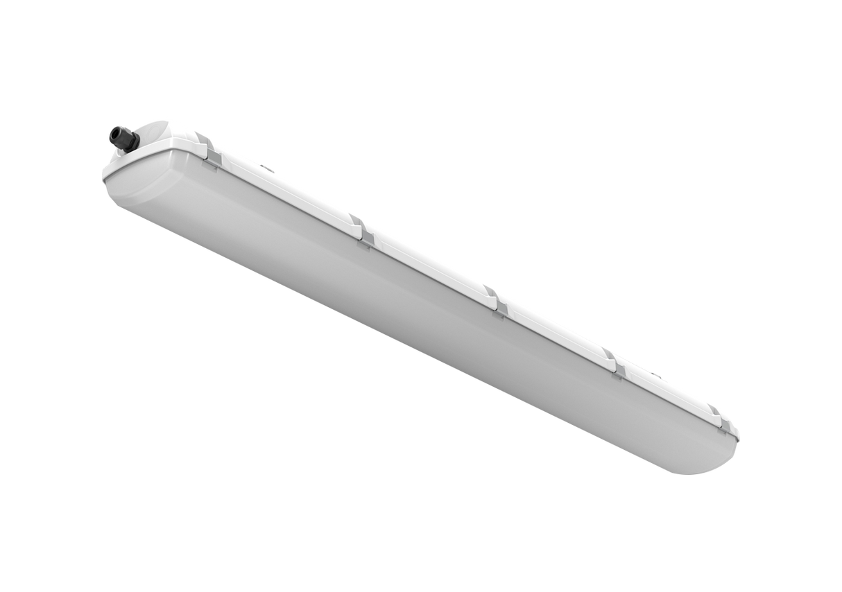 EXTRA-N-LED EX armatur 1,58m 24W 4000K 3377lm, ATEX ZONE 2, 21, 5-ledet gennemfortrådet