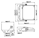 FALCON Floodlight 70W 4000K CRI>70 135 lm/W, asym. optik 55x125°