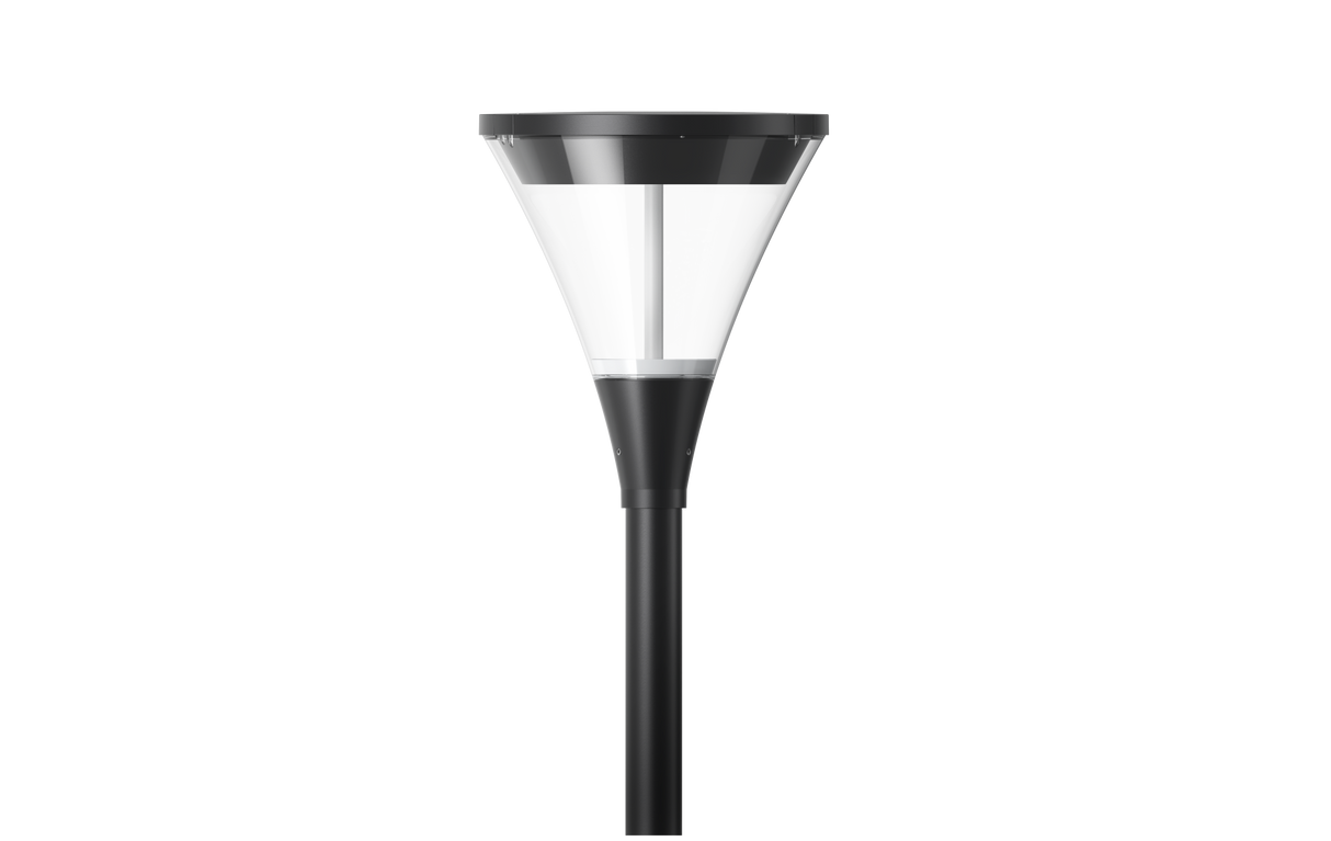 GERA PARK INDIR. F/PLADSER 12/20/30/40W 2700/3000/4000K, IP66, IK09, Sort RAL 9005, CRI80