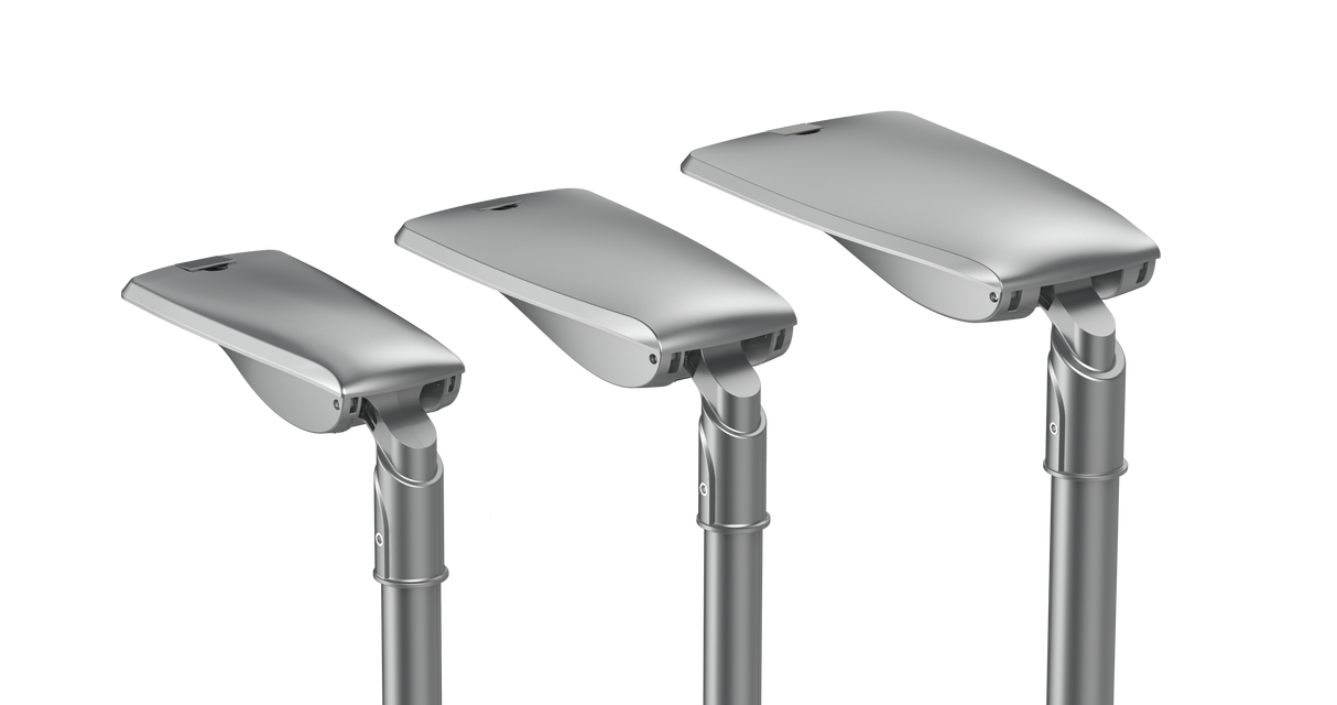 WISLA streetlight 15/30W 4000K 130lm/W, R05002, CRI80, IP66, Ø60, Klasse II, 4m kabel