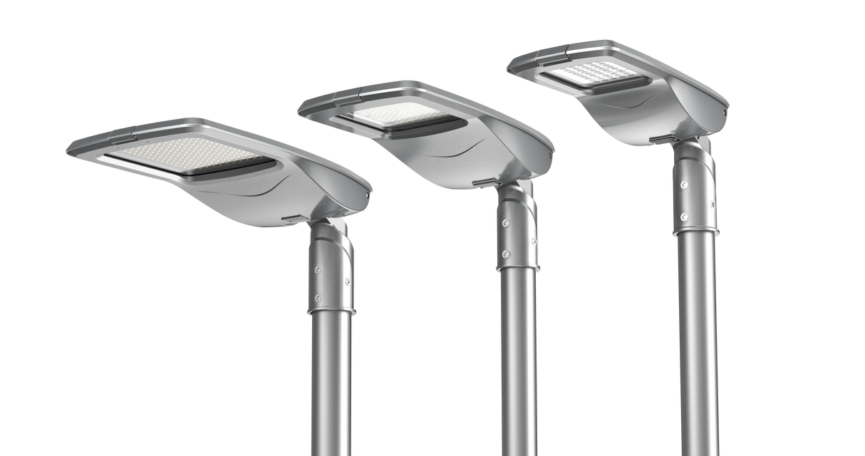 WISLA streetlight 15/30W 4000K 130lm/W, R05002, CRI80, IP66, Ø60, Klasse II, 4m kabel