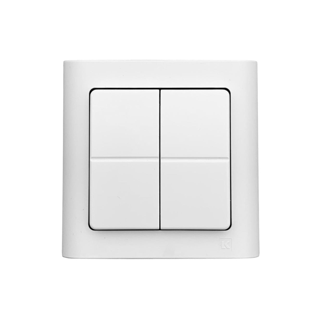 Casambi/ActiveAhead - Trådløst tryk til Bluetooth systemer, Batteriløs, 2 tryk/4 taster, Hvid