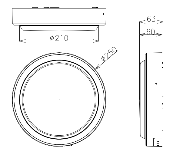 KAMA Væglampe 15W, 3000/4000/5700K, Hvid, Sensor
