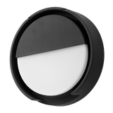 KUPA Væglampe Halvafskærmet 9/4,5W, 3000/4000K, IP66, IK10, Sort, Sensor-ready