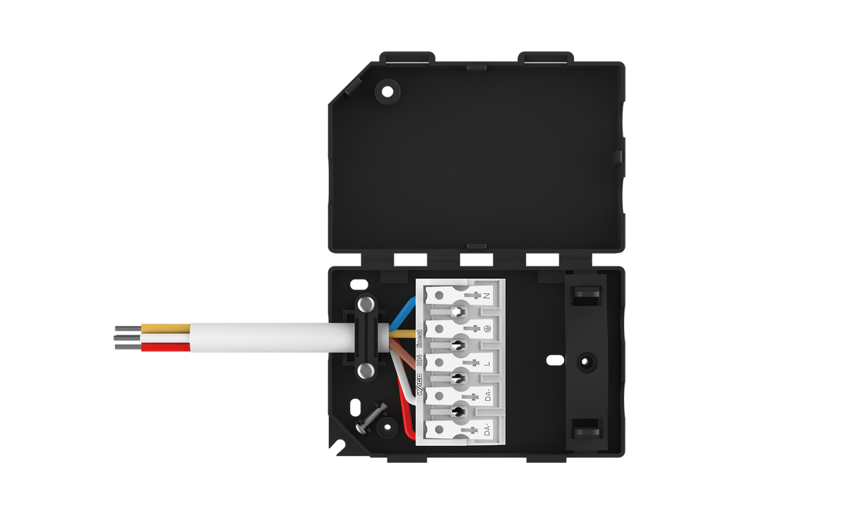 Sløjfe-/tilslutningsboks 5-polet – 2-i-1 løsning med  Linect® interface (WAGO/WIELAND)